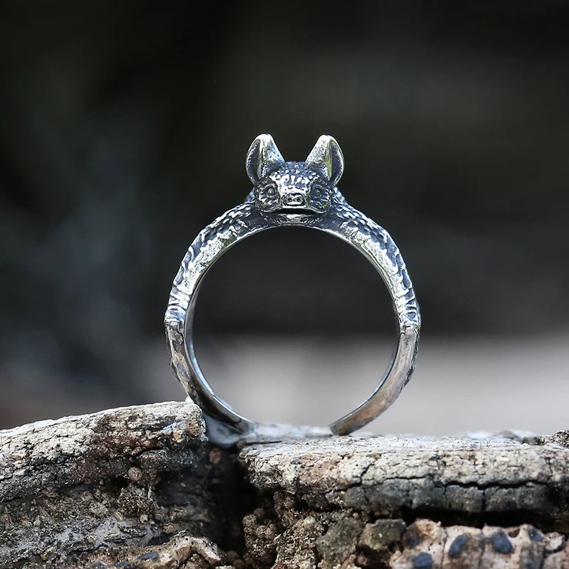 Vintage Bat Ring for Men and Women — 316L Stainless Steel