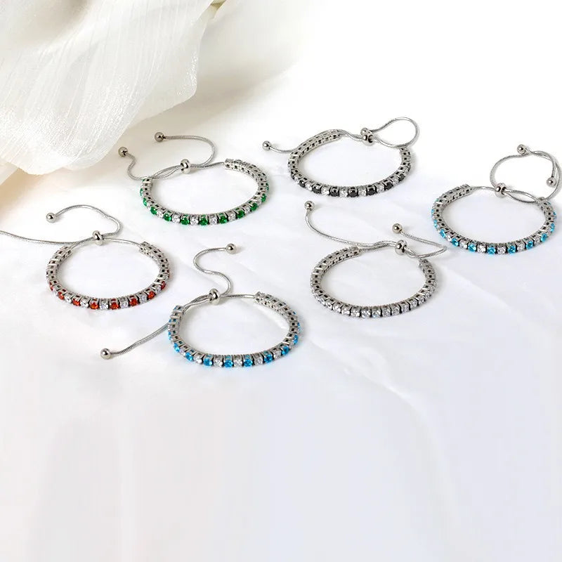 Tennis Bracelet 316L Stainless Steel 3MM Gradient