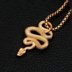 Snake Pendant — Stainless Steel