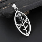 Rose Stainless Steel Pendant Necklace