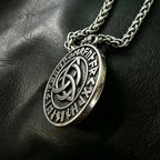 Viking Rune Triquetra Pendant Necklace — 316L Stainless Steel
