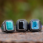 Turkish Iced Out CZ Stone Ring — Stainless Steel