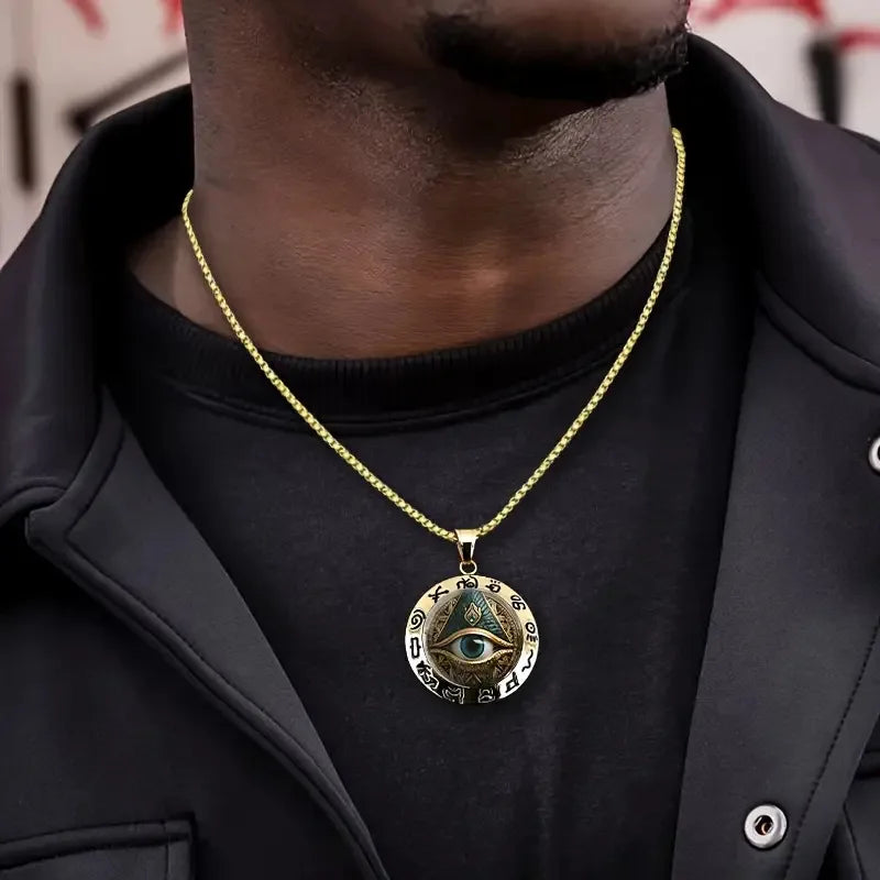 Egyptian Eye Pendant Necklace
