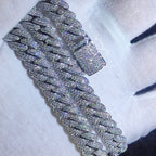 Iced Out Cuban Chain Necklace Stainless Steel 10MM