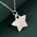Silver-Tone Star Pendant Necklace