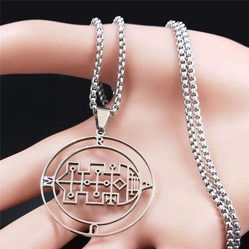 Sigil de Lucifer Raum Necklace — Stainless