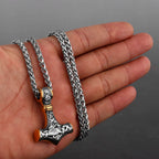 Original Viking Stainless Steel Thor Hammer Multiple Styles Domineering Unisex Necklace Pendant Boyfriend Gift