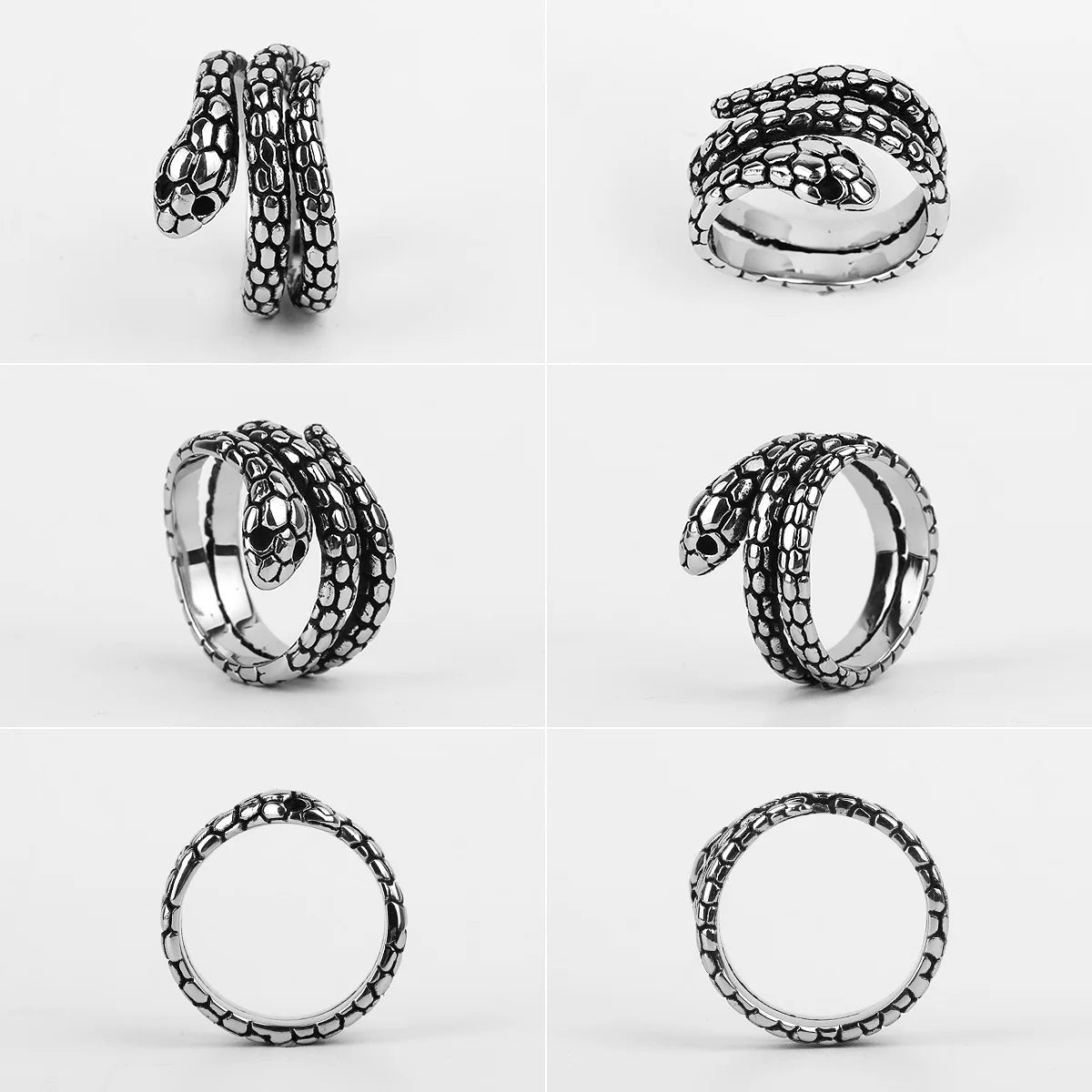 Snake Animal Ring — Stainless Steel