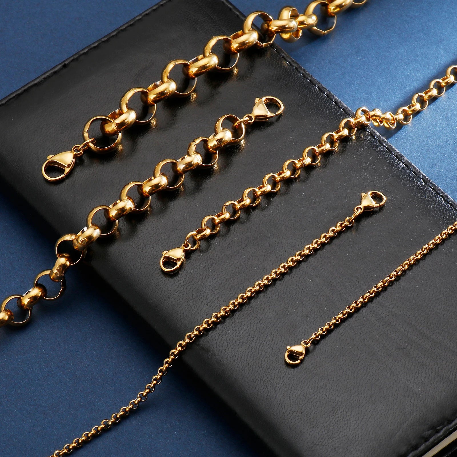 "O" Chain  Luxury Stainless Steel Bracelet Men's High Quality Simple Chunky Link Wholesale Dropshipping Gift