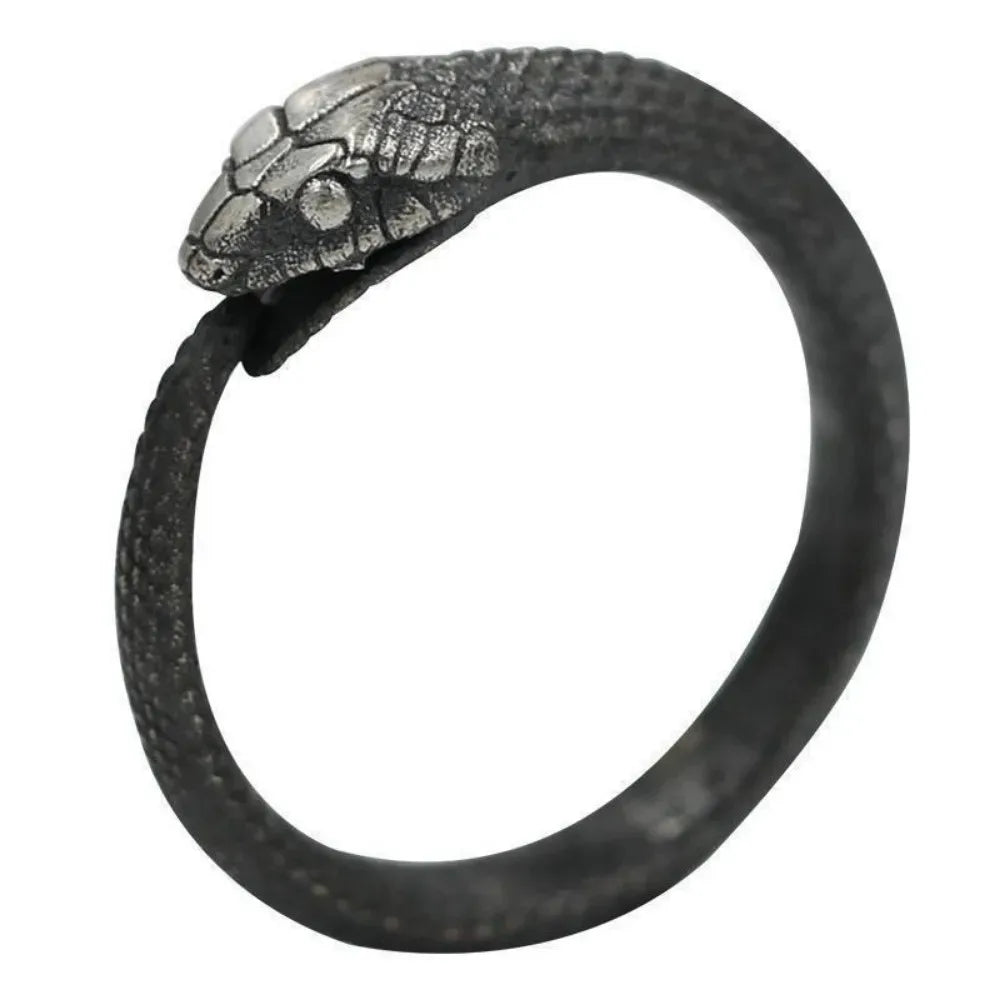 Articulated Snake Ring — Black