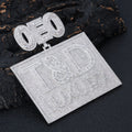 Iced Out Name Number Pendant 3D CZ