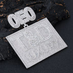 Iced Out Name Number Pendant 3D CZ