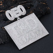 Iced Out Name Number Pendant 3D CZ
