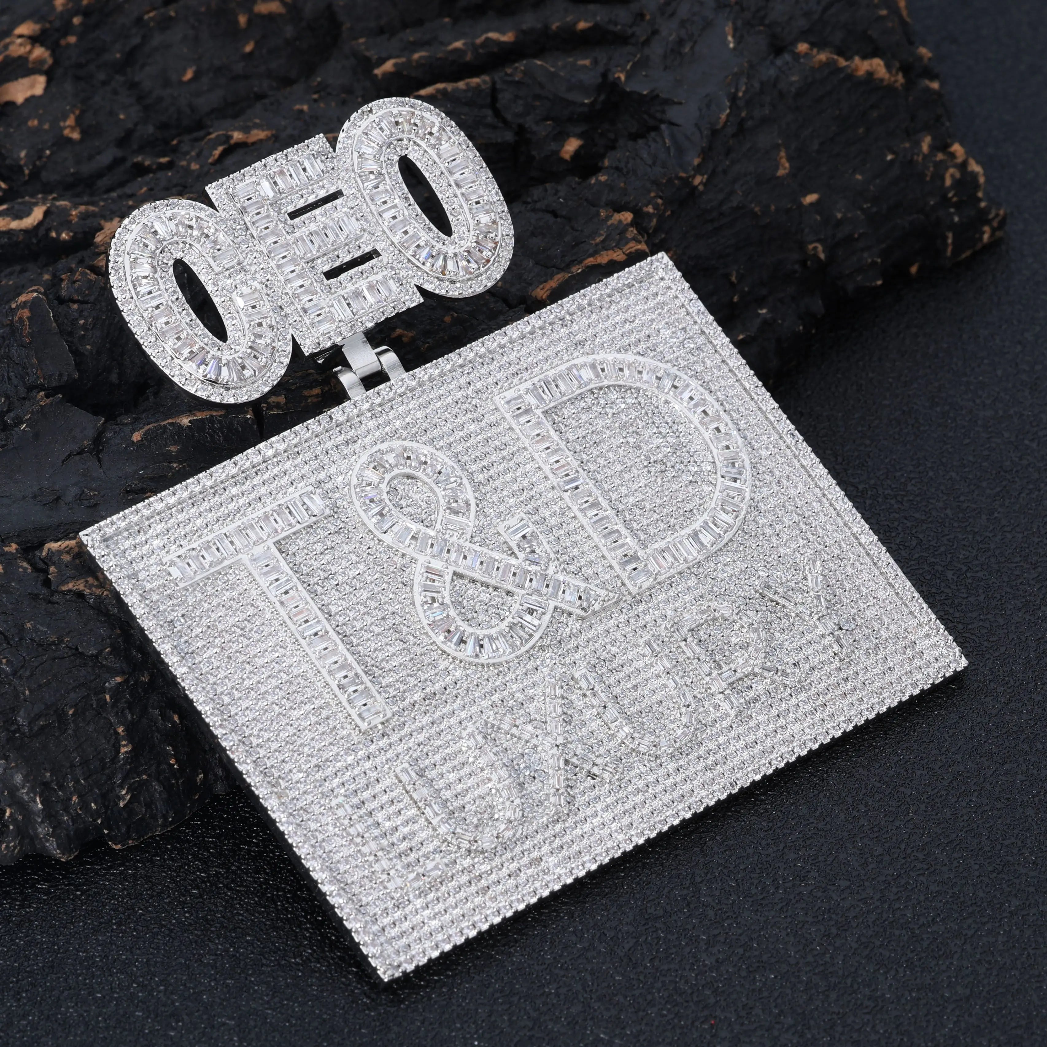 Iced Out Name Number Pendant 3D CZ
