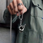 Skull Pendant Necklace — Gothic Statement