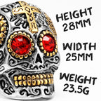 Cyberpunk Skull Ring — Stainless Steel