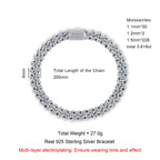 Iced Out Cuban Bracelet — 925 Silver