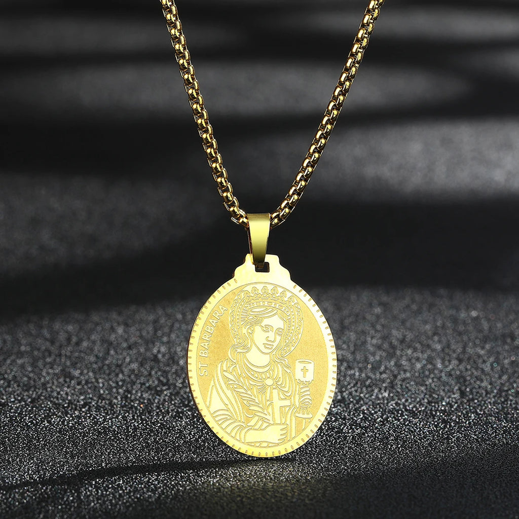 Lion of Judah Coin Pendant Necklace