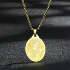 Lion of Judah Coin Pendant Necklace
