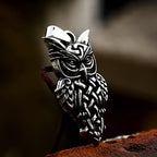 Vintage Nordic Viking Owl Pendant Necklace For Men 316L Stainless Steel Punk Biker Animal Necklaces Fashion Charm