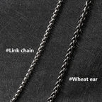 Vintage 316L Stainless Steel Goat Necklace Hanging Men Chain Street Hip Hop Style Gothic Skull Pendant Jewelry Accessories