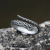 Fashion Men Rings Retro Colour Stainless Steel Vintage Octopus Style Irregular Pattern Trendy Accessories For Man Women