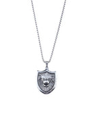 Lion Steel Pendant European American Shield