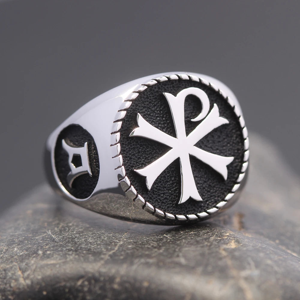 Christian Orthodox Cross Ring — 925 Silver