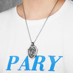 Spartan Warrior Pendant Necklace — Stainless Steel