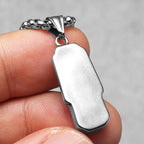 Moai Statue Pendant Necklace — Stainless Steel