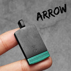 Arrow Tag Pendant Necklace — Stainless Steel
