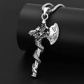 New Punk Retro Nordic Style Viking Tomahawk Titanium Steel Pendant Necklace Charm Men Jewelry Gift Wholesale