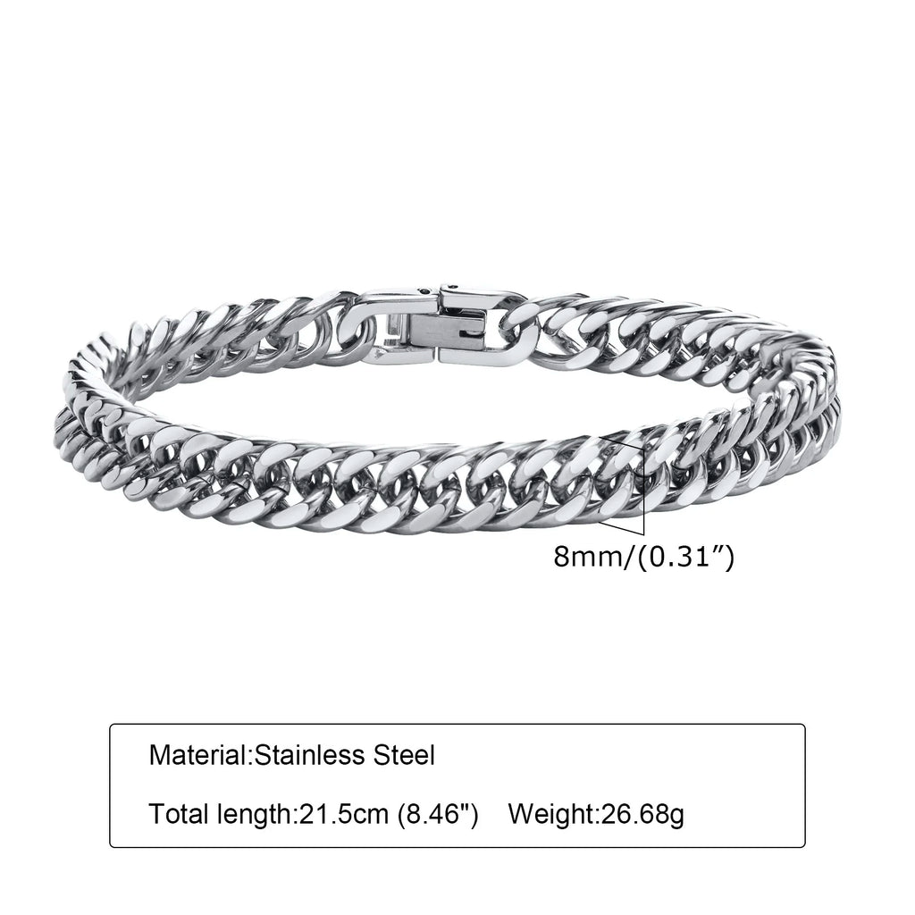 Miami Cuban Link Bracelet — Stainless Steel