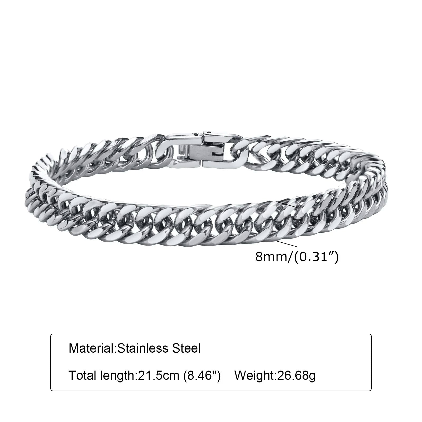 Miami Cuban Link Bracelet — Stainless Steel