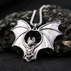 Bat Pendant Necklace — Stainless Steel