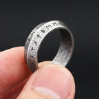 Vintage Viking Rune Ring Stainless Steel Nordic Amulet Unisex Biker Street Fashion Jewelry Daily Wear Party Gift Accessories