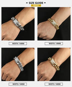 Iced Out Cuban Chain Necklace Stainless Steel 6-16MM