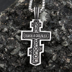 Cross Jesus Steel Pendant 316L Gothic Religious