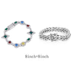 Iced Out Cuban Chain Necklace Stainless Steel 12MM