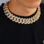 Iced Out Cuban Chain Stainless Steel 26MM 6-Row