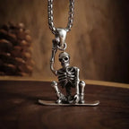 Retro Gothic Golden Cross Skull Pendant Necklace for Men Fashion Party Rock Motorcycle Riding Punk Jewelry Gift