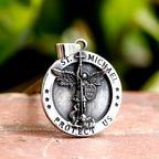 2024 NEW St.Michael Arch Angel Powerful Amulet Men Necklaces Stainless Steel Pendants Chains Women Jewelry Accessories Gifts