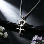 Gothic Hollow Sigil Pendant Necklace — Box Chain