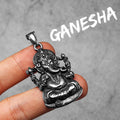 Ganesha Pendant Necklace — Stainless Steel