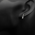 925 Silver Zircon Wand Stud Earrings — SS