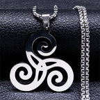 Viking Celtic Stainless Steel Pendant Necklace