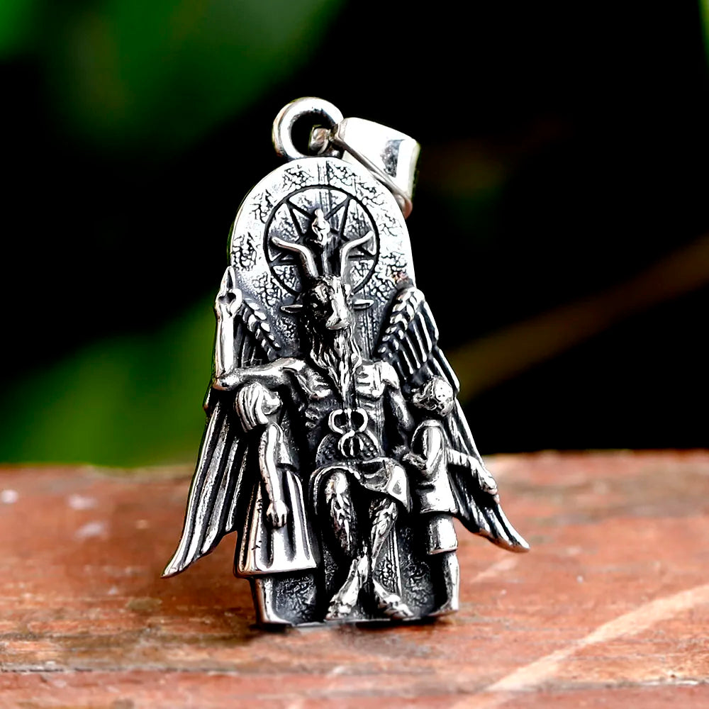 Anubis Stainless Steel Pendant Necklace
