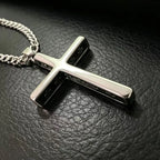 Seal Cross Stainless Steel Pendant Necklace
