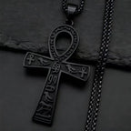 Cross Egyptian Steel Pendant Anka Vintage