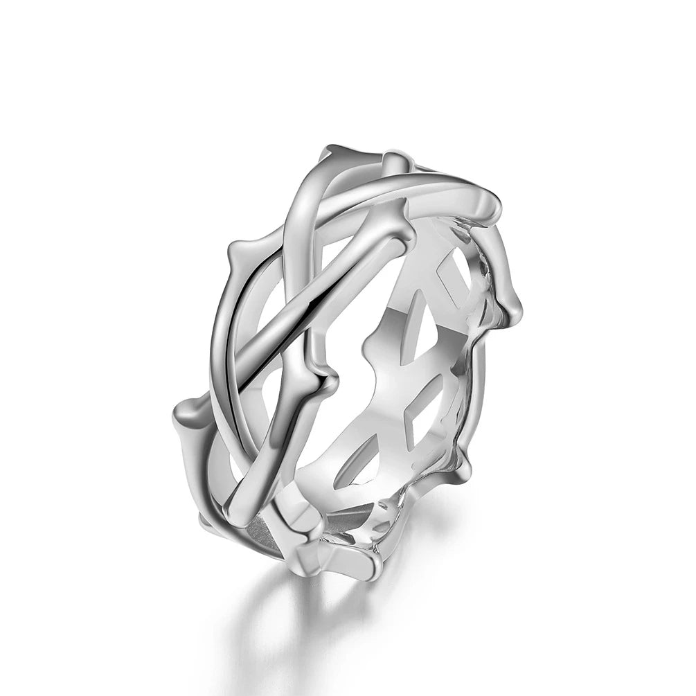 Simple Punk Link Chain Ring — Stainless Steel
